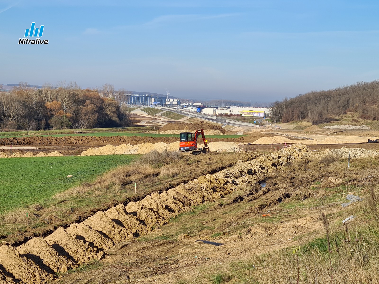 Križovatka Šindolka Nitra, výstavba