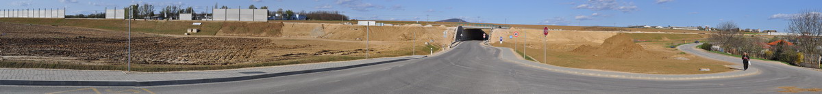 Južný obchvat Nitra, Lukov Dvor, 10. 4. 2011 panoráma