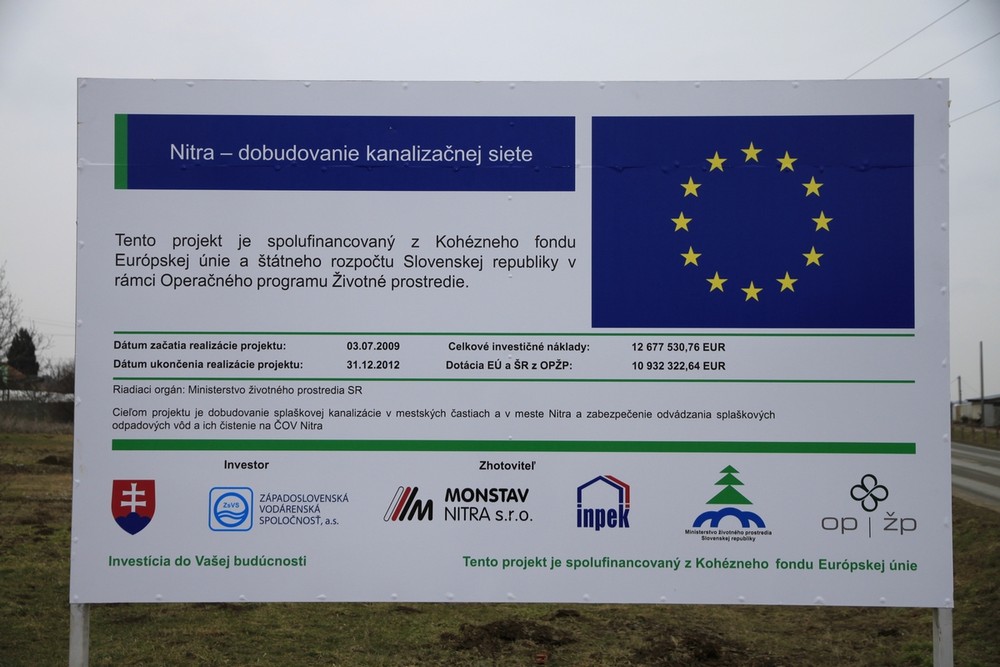 Tabula - kanalizácia Nitra