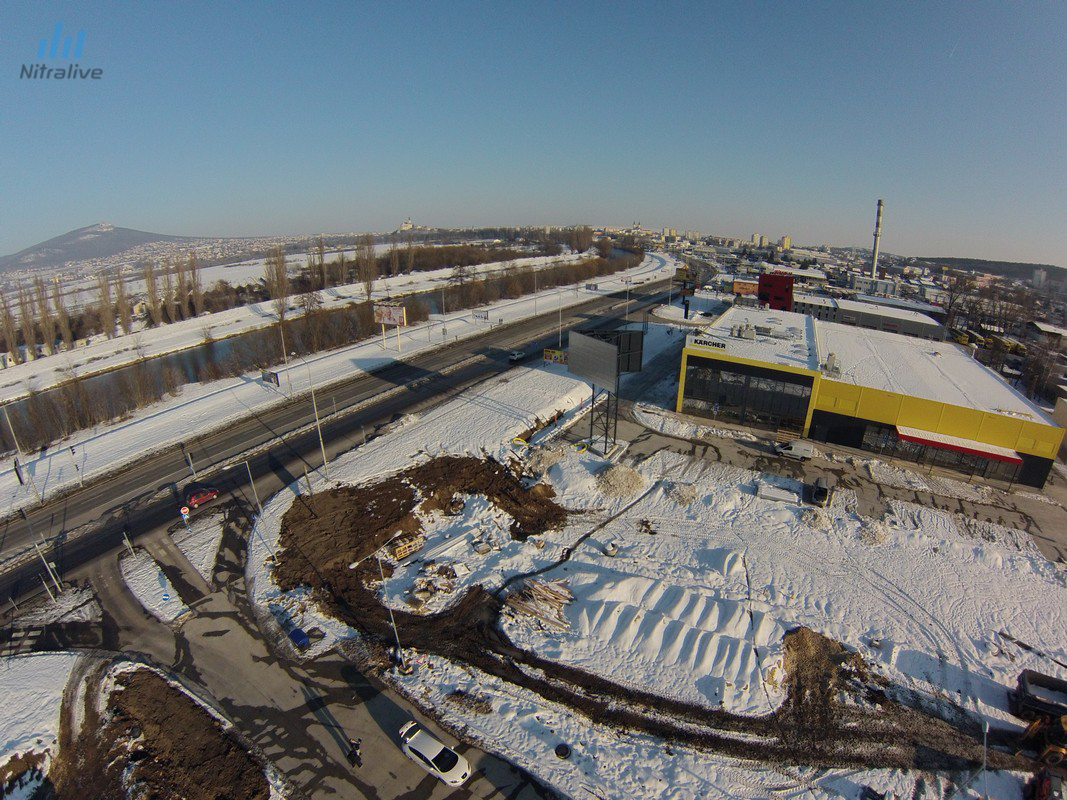 Kärcher Nitra výstavba február 2015