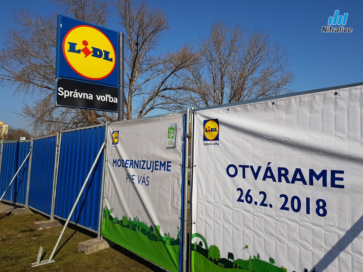 Lidl Fatranská Nitra - rekonštrukcia