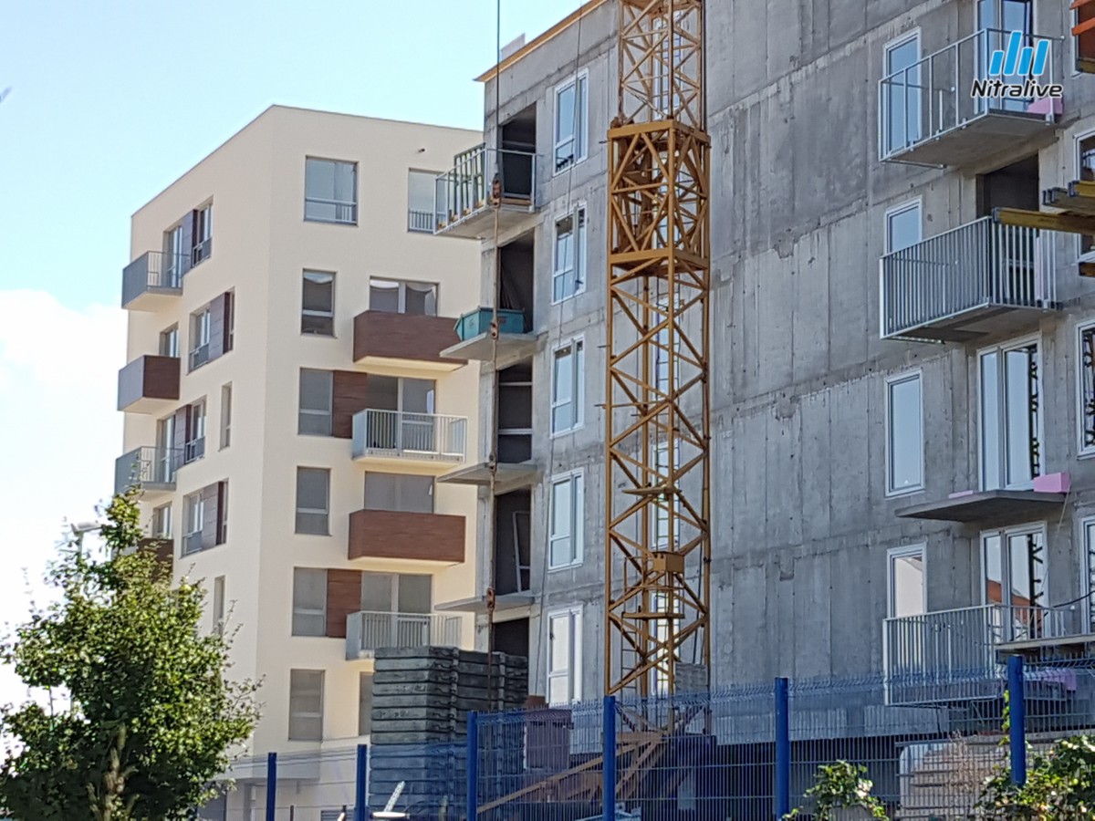 Nová Nitra - aktuálne foto z výstavby, 17. júl 2017