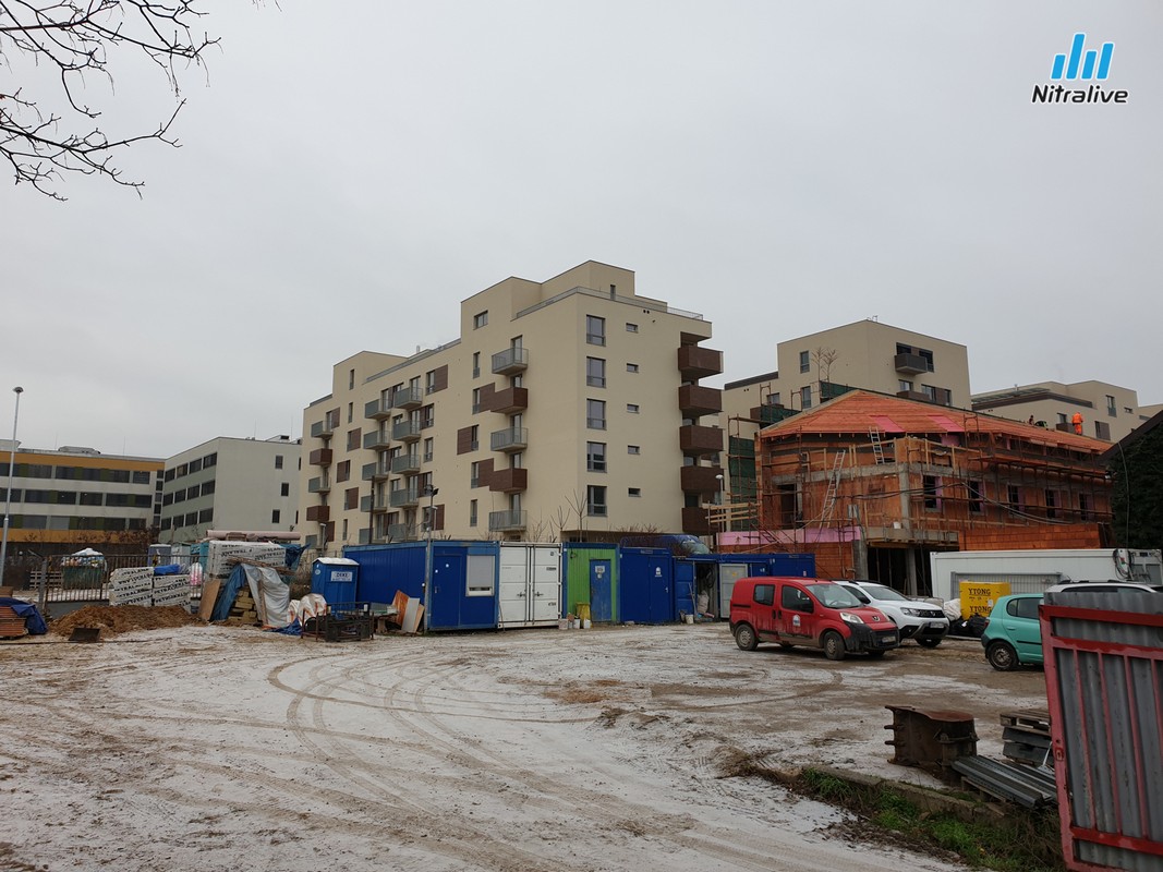 Nová Nitra, pivovar, výstavba, december 2019