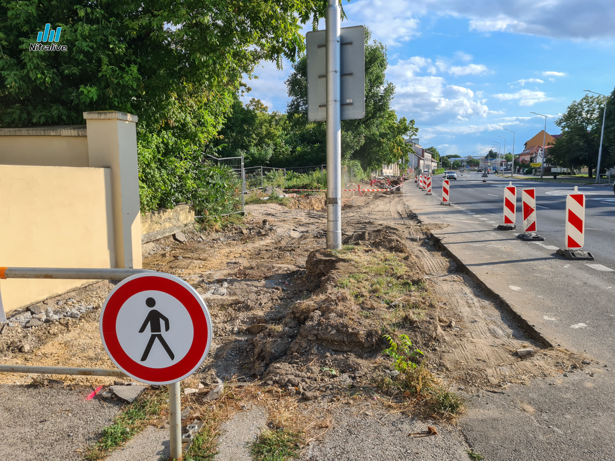 Začali práce na výstavbe križovatky Štefánikova - Nová Nitra