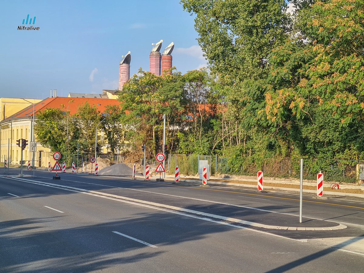Začali práce na výstavbe križovatky Štefánikova - Nová Nitra