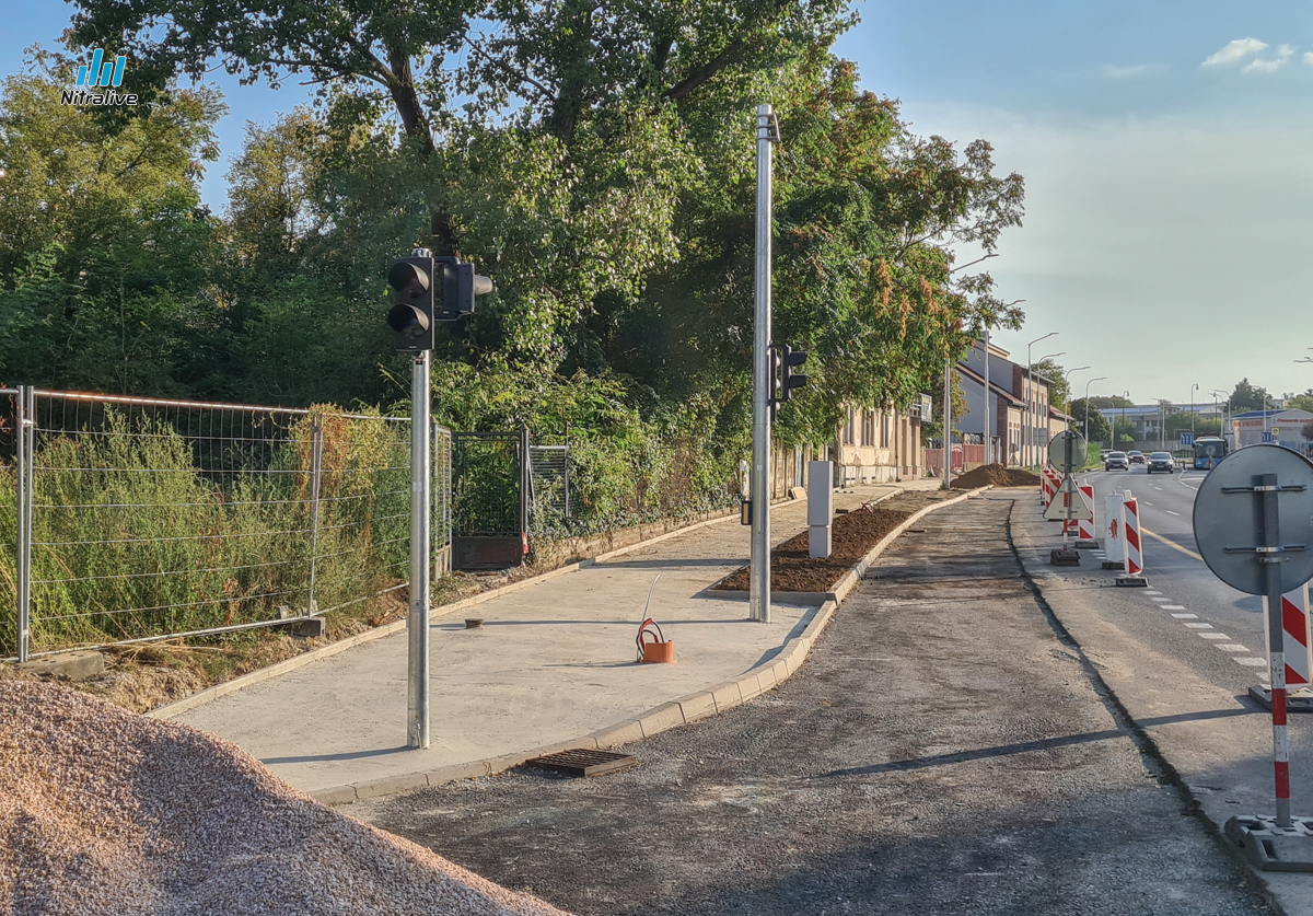 Začali práce na výstavbe križovatky Štefánikova - Nová Nitra
