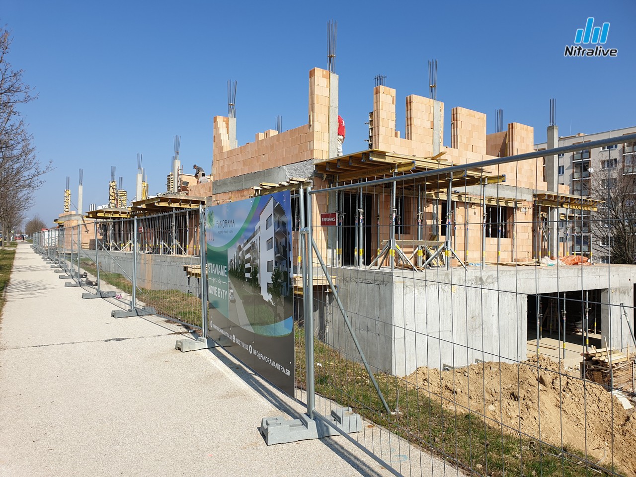 Bytové domy Panorama Nitra, výstavba