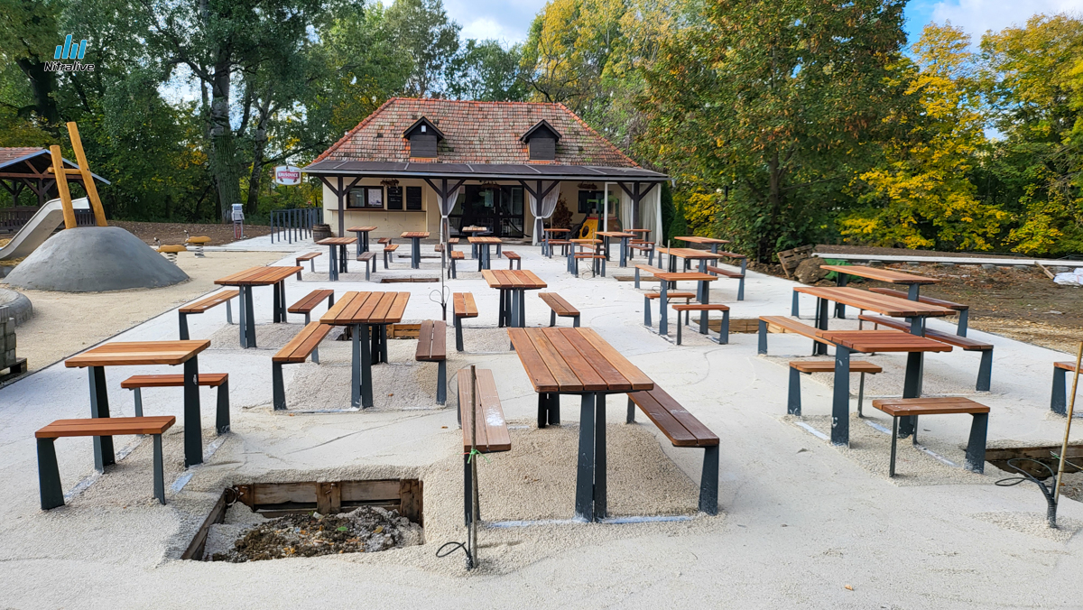Revitalizácia Starý park Nitra, foto október 2023