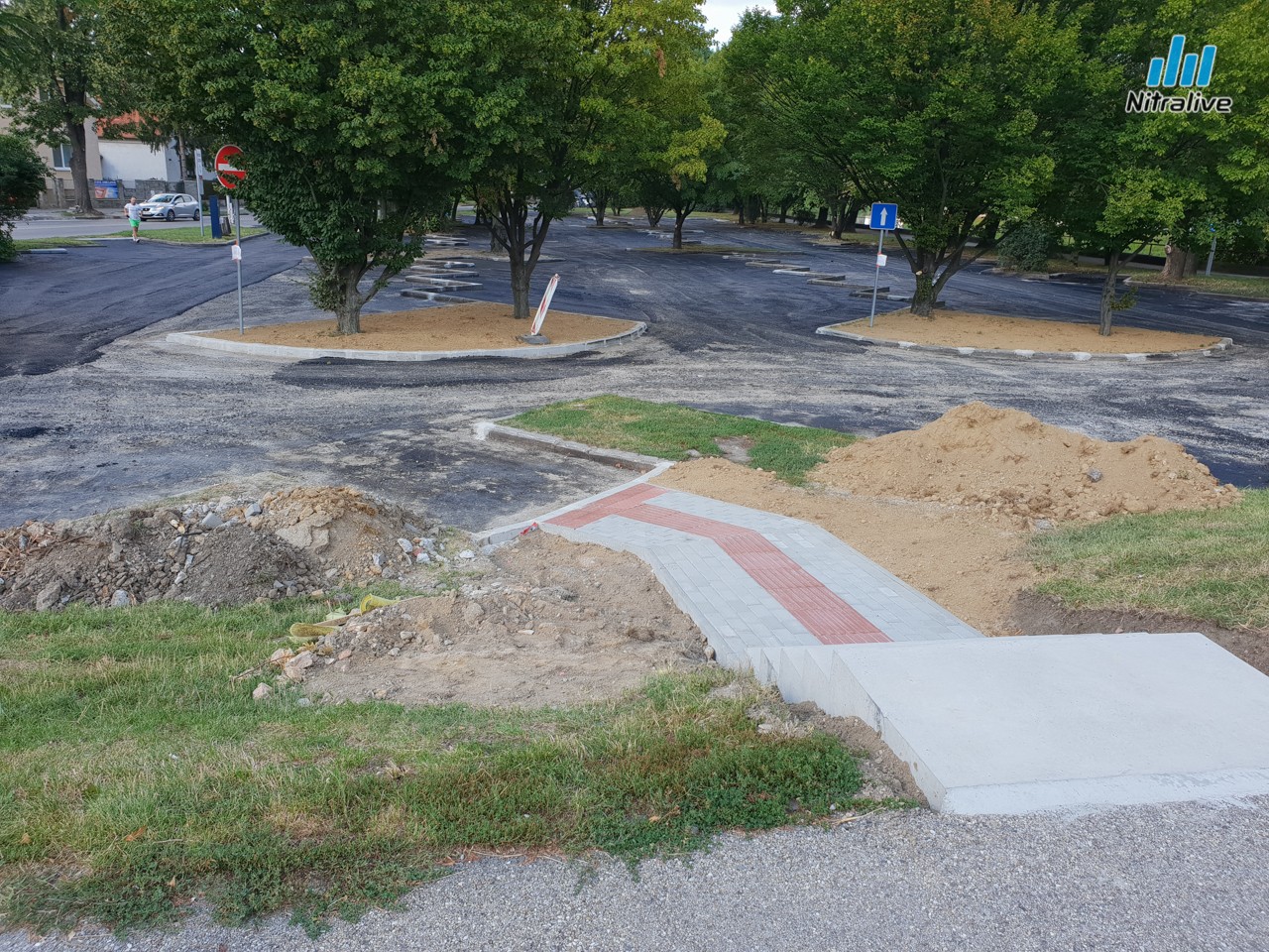 Parkovisko Wilsonovo nábrežie Nitra, priebeh rekonštrukcie