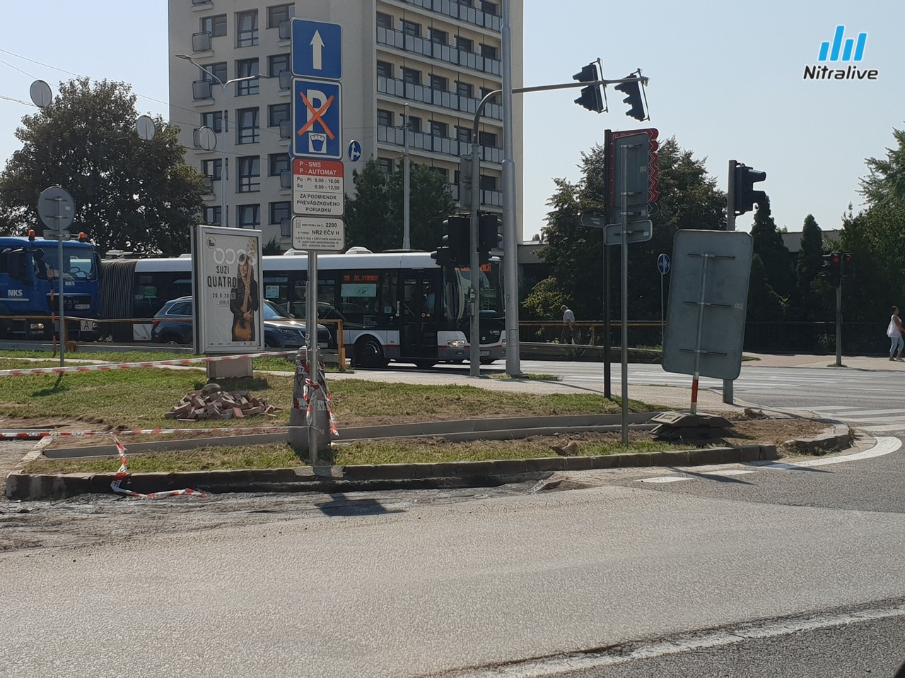 Parkovisko Wilsonovo nábrežie Nitra, priebeh rekonštrukcie