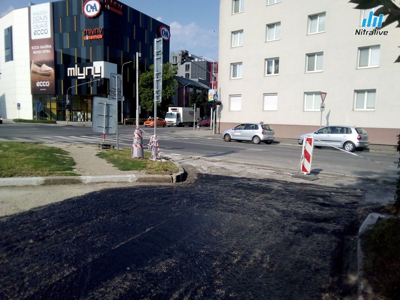 Parkovisko Wilsonovo nábrežie Nitra, priebeh rekonštrukcie