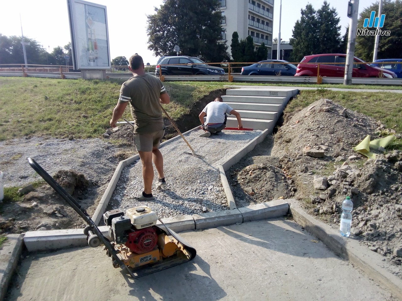 Parkovisko Wilsonovo nábrežie Nitra, priebeh rekonštrukcie