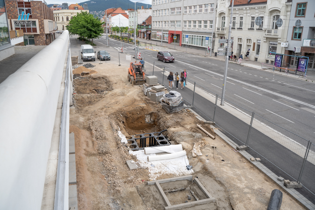 Predĺženie pešej zóny Nitra, Prior - Orbis