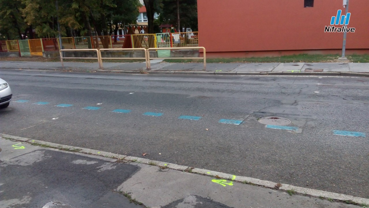 Priechod pre chodcov - Párovská ulica Nitra
