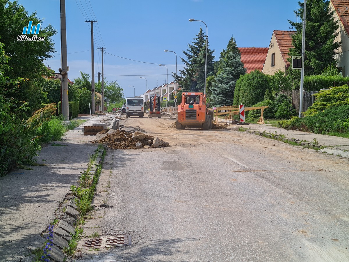 Hanulova ulica Nitra, rekonštrukcia
