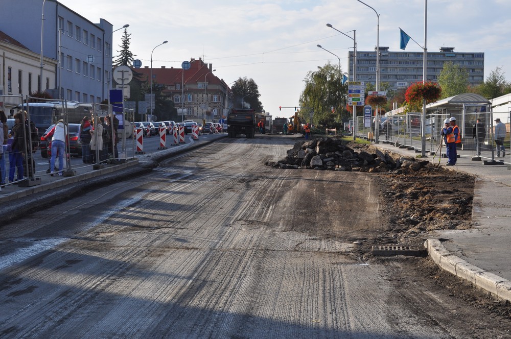 Štúrova ulica rozkopaná Nitra