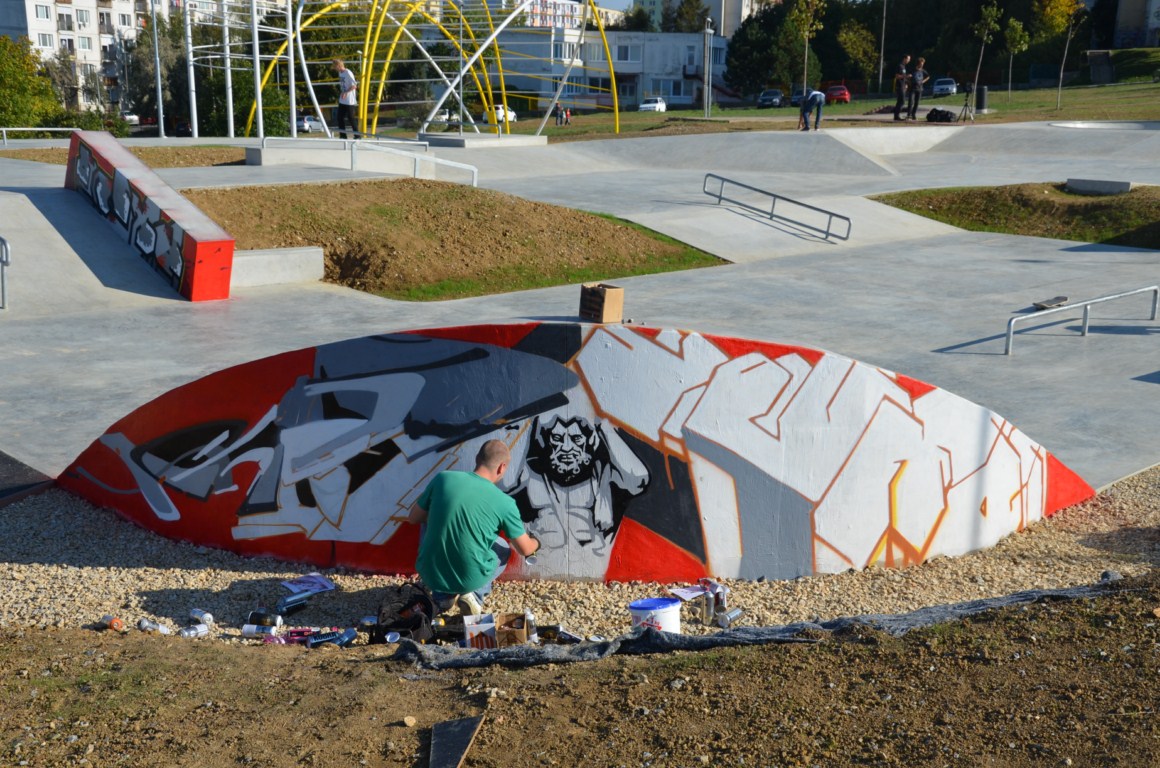 Skatepark Nitra grafitti