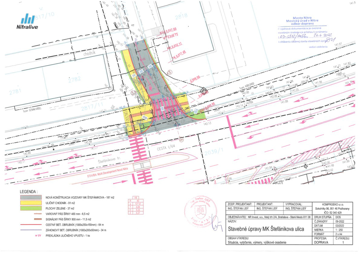 Uzávierka Štefánikova (Družstevná) ulica (22.4. až 19.5.2024)