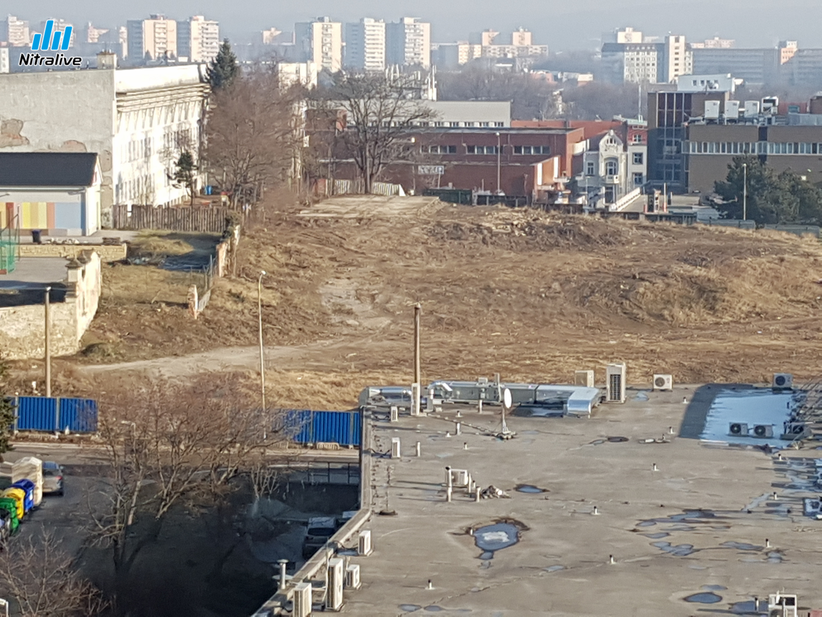 Tabáň - pohľad na pozemok pred plánovanou výstavbou