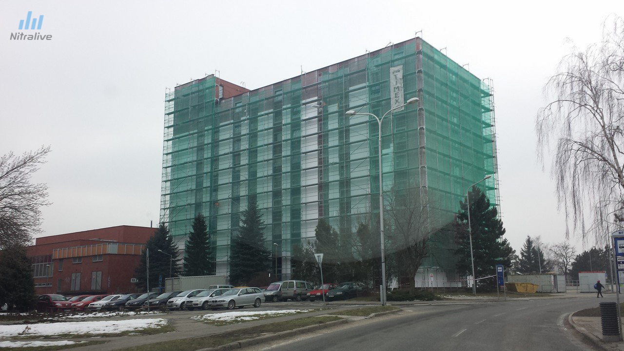 Zateplenie fasády ŠD UKF Nitra