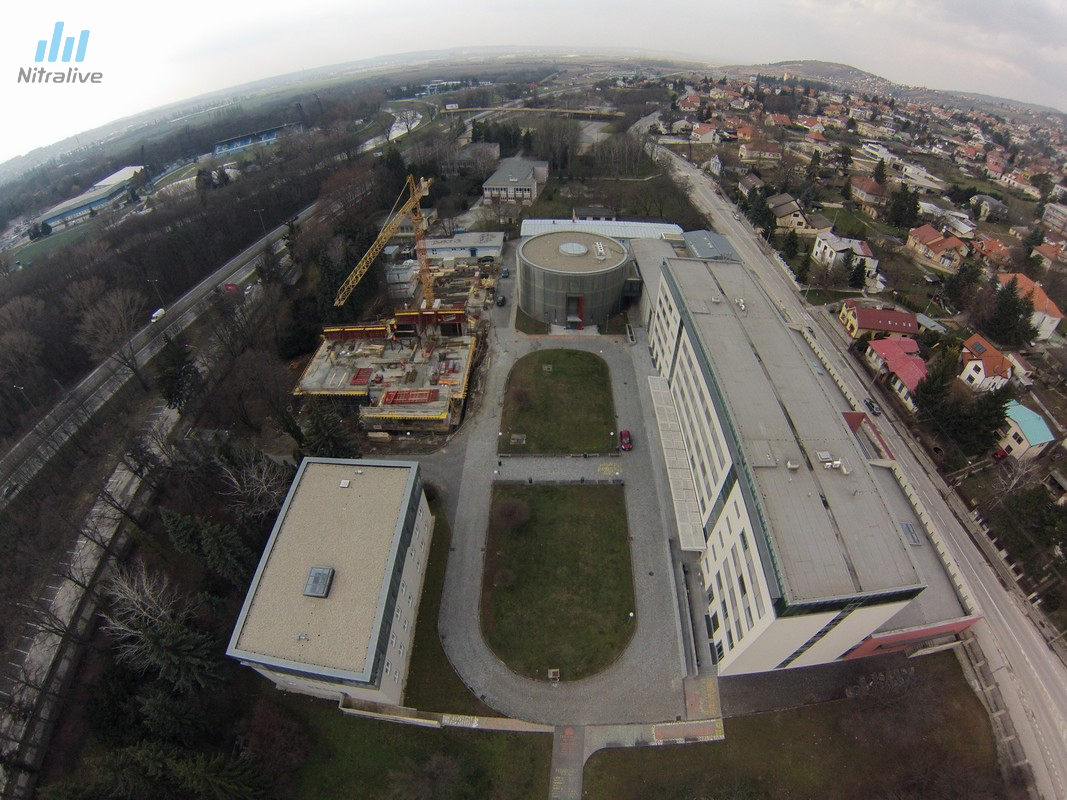 Katedra hudobnej výchovy UKF Nitra - foto z výstavby