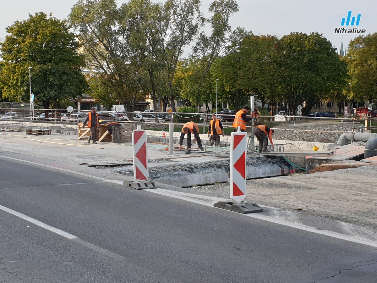 Univerzitný most - rekonštrukcia, Staré mesto, výstavba september 2019