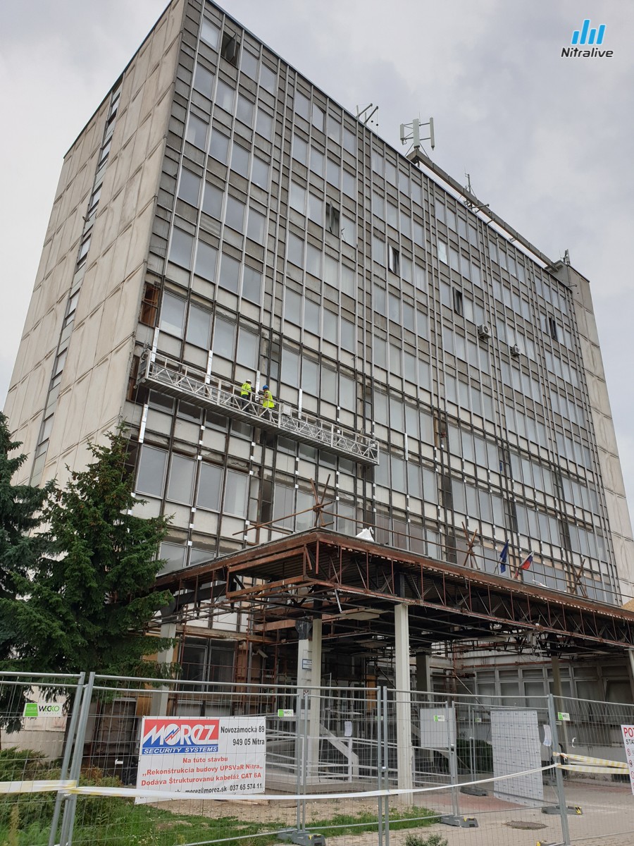 Úrad práce - rekonštrukcia, Staré mesto, výstavba september 2019