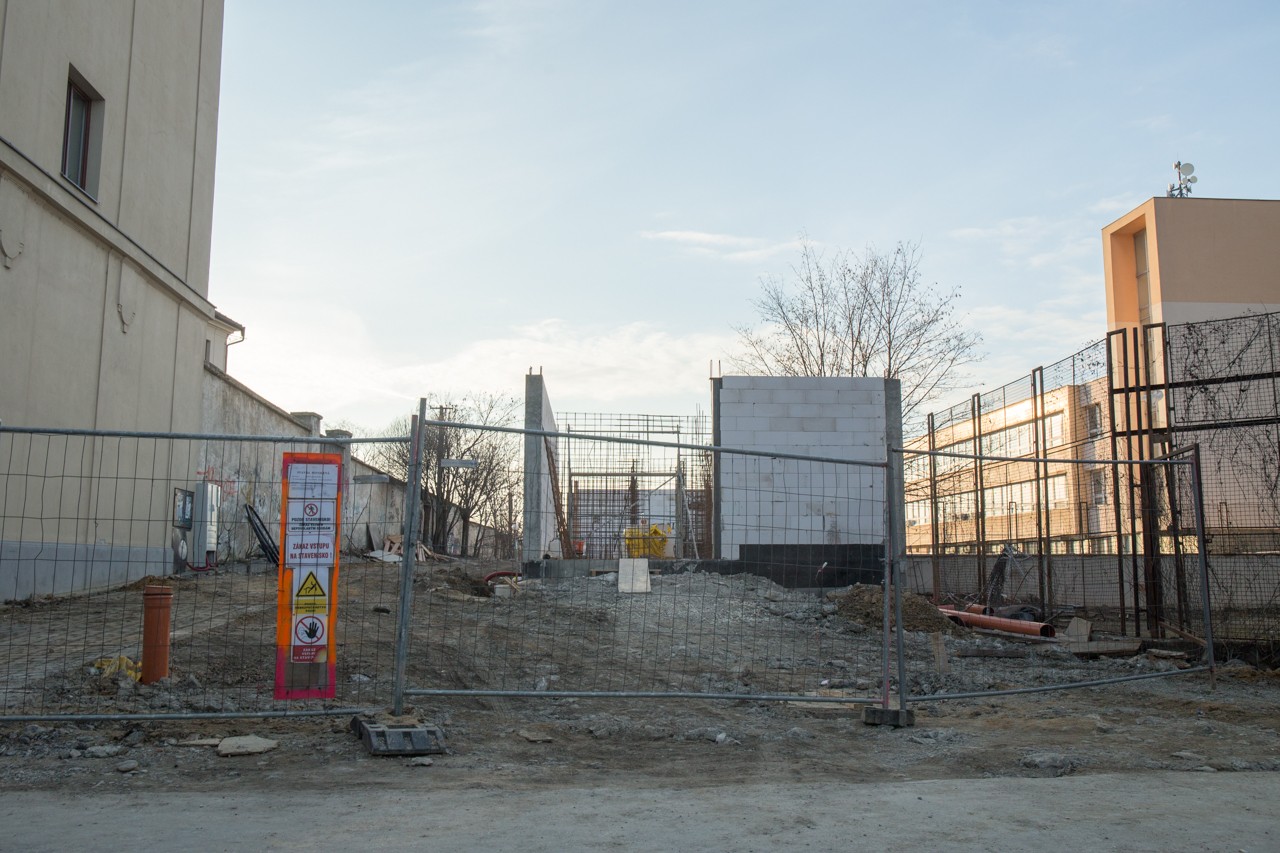 Administratívna budova Veterná/Piaristická ulica výstavba 2018/2019