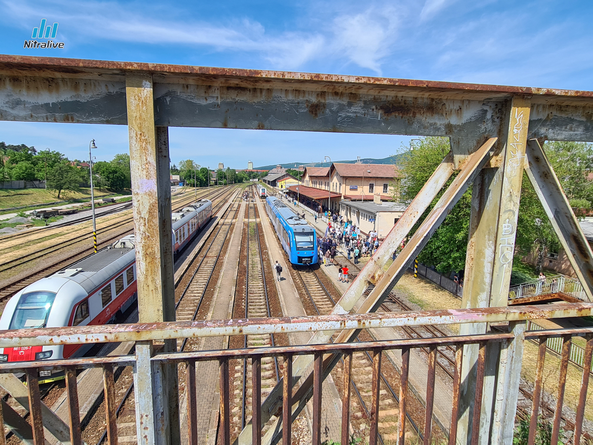 Nadchod na železničnej stanici v Nitre, pôvodný stav