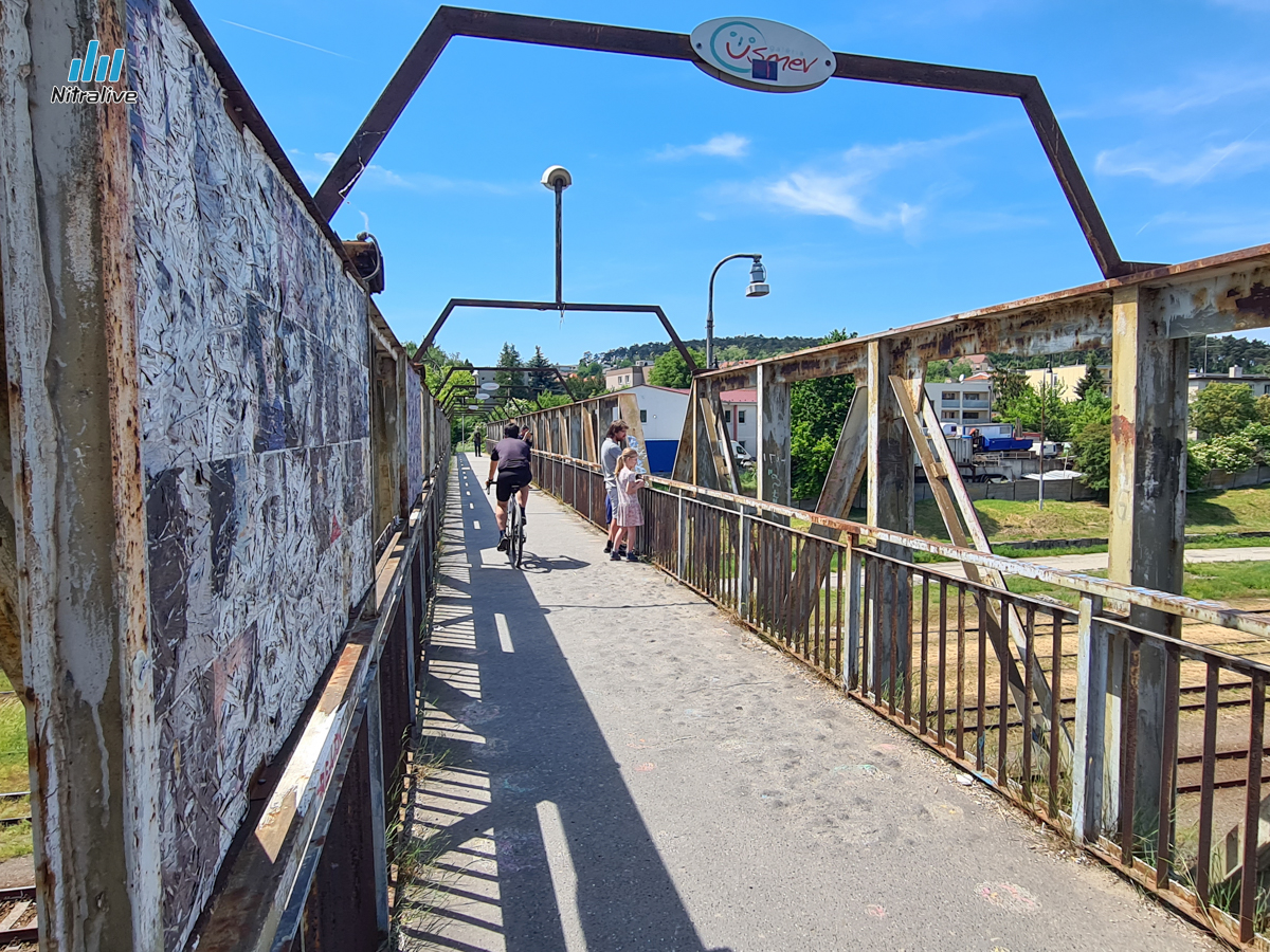 Nadchod na železničnej stanici v Nitre, pôvodný stav