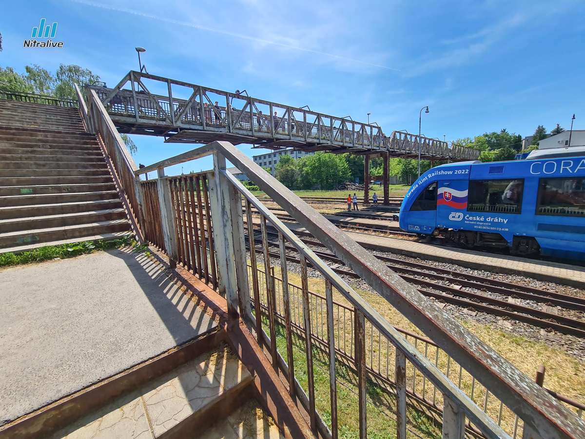 Nadchod na železničnej stanici v Nitre, pôvodný stav