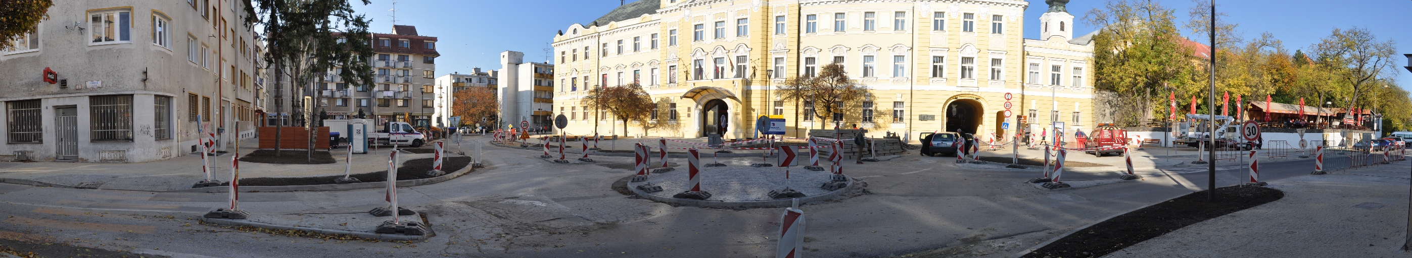 Župné námestie Nitra rekonštrukcia panoráma